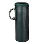 F Gear Glen Dk Green Travel Leather Water Bottle Cover Bag | Bottle Bag Wine Bottle Gift Bag Eco-Friendly Water Bottle Cover for 1.5 litre Bottle for Office & Travel |Unisex Men Women Boys Girls