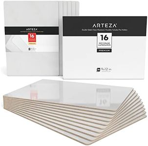 ARTEZA Mini White Boards (16 Pack), 9x12 inch Dry Erase Boards, Double-Sided Dry Erase Lapboards, Back to School Supplies for Classroom, College, Students, Teachers, and Office Applications