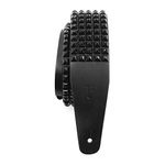 Perri's Leathers Ltd.- Guitar Strap- Leather Studded Guitar Strap- Black- Adjustable- For Acoustic/Electric/Bass Guitars (P25STUD-7112)