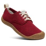 KEEN Women's Mosey Derby Sneaker, Red Felt/Birch, 7 UK