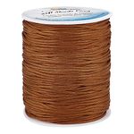 PH PandaHall 1.5mm 100 Yards Kumihimo Macrame Thread, Nylon Braided Lift Shade Cord Replacement String Camel Blind Cord for Windows Roman Rollers Repair Garden Beading String for Chinese Knotting