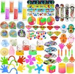 Tuko 60 PCS Party Favors Toys for Kids,Pop Fidget Toys for Kids,Classroom prizes, Prize Box Toys, Goody Bag Fillers,Pinata Stuffers,Carnival Prizes for Boys and Girls 4-10