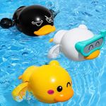 OMIPAWZ Baby Bath Toys for Toddlers 1-3, Floating Swimming Duck Bathtub Water Pool Toys for Baby Boys Girls Gifts