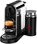 Nespresso CitiZ & Milk Platinum Coffee and Espresso Machine by De'Longhi with Aeroccino Milk Frother - Stainless Steel
