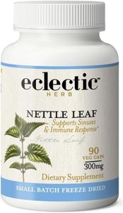 Eclectic Herb Raw Freeze-Dried Non-GMO Nettle Leaf | Healthy Sinus Support, Histamine Response & Respiratory Wellness | 90 Veg Caps (300 mg) | US Grown, Vegan