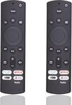 2 Pack Replacement Universal Remote for All Insignia TV and Toshiba Smart TV, Hisense Smart TV, AMZ Omni TV and AMZ 4-Series Smart TVs (Not for TV Stick and Box) with 4 Shortcut Keys