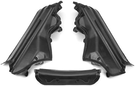 BINB ROAD 3PCS Engine Upper Compartment Partition Panel Set Compatible with BMW X5 X6 E70 E71 E72 2006-2014 (Replaces 51717169419 + 51717169420 + 51717169421)