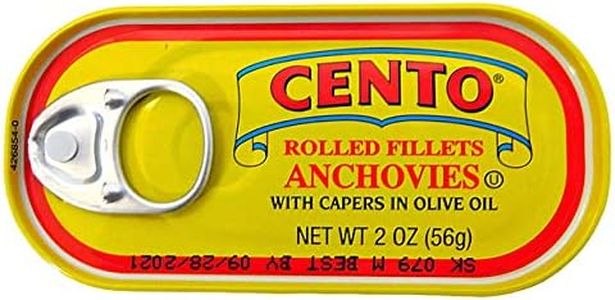 Cento - Rolled Fillets Of Anchovies With Capers In Olive Oil, (10)- 2 Oz. Tins