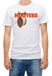 New Hooters Owl Boobs America USA Waitress Bird for Men Short Sleeve White T-Shirt K101A (M)