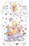 Winnie the Pooh Baby Bedding Set, Reversible Duvet Cover 100 x 135 cm + Pillowcase 40 x 60 cm