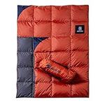 OneTigris Down Camping Blanket for Cold Weather Packable Puffy Backpacking Lightweight Quilt Hiking Gardening Travel Beach Picnic