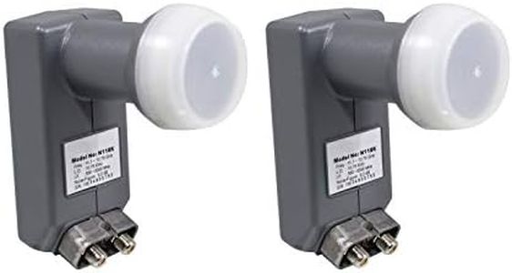 DMS International DSS922 DSS Dual LNBF for Anik F3 118.7 & 119 Satellite Dish (2 Pack)