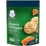 GERBER Organic Biscuits Honey, Baby Snacks, Biscuits, 10+ Months, 150 g, 6 Pack