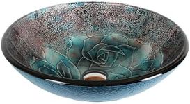 Dawn GVB81614 Tempered Glass Handmade Vessel Sink-Round Shape