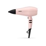 BaByliss Rose Blush 2200W Hair Dryer, Powerful drying, Ionic, lightweight hair dryer, Pink