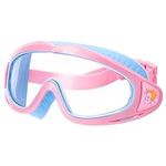 Zuimei Girls Swimming Goggles Anti Fog No Leak Swim Goggles With Adjustable Strap Wide View Swimming Goggles For Kids Girls Pool Swiming Pratice