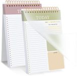 2 Packs To Do List Notepad, Total 208 Pages To Do List Notebook A5 Undated Daily Planner Notepad with Task Checklist Home Office School Supplies