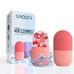 Groots Ice Roller for Face | Ice Roller for Face Massager | Face Ice Roller for Men & Women | Ice Cube Roller for Glowing Skin & Puffy Eyes | Reusable & Unbreakable (Multi color)