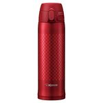 Zojirushi SM-TAE48RZ Stainless Steel Vacuum Insulated Mug, 16-Ounce, Ichimatsu Red