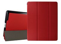 iPad 2/3/4 Case - Tessday Smart Shell Case for Apple iPad 4th Generation with Retina Display, iPad 3 & iPad 2, Red B