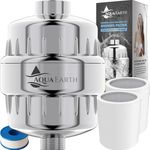 Shower Filter for Hard Water Shower Head Filter to Remove Chlorine Fluoride Water Softener Coconut Shell Activated Carbon Reduces Dry Itchy Skin Heavy Metals Other Sediments Vitamin C