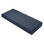 Classic Accessories Montlake Bench Cushion Foam & Slip Cover, Heather Indigo, 42x18x3 Thick