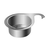 MAVIND Steel Sink Strainer Basket Swan Drain Rack Multipurpose Triangle Sink Drainer Basket Hanging Filtering Draining Rack for Sink Food Kitchen Vegetables Fruits Kitchen Food Drain Basket Filter