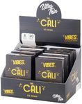 Cali by VIBES Premium Pre-Rolled Ultra Thin Cones with 1/2 Gram Capacity, Pack of 8 with 20 Cali's per Pack, Wide Cylindrical Shape, Hand-Rolled Cones, Slow-Burning Paper with Unique Blends