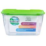 Penn-Plax Small World Habitat – Portable Clear and Transparent Plastic Tank – Excellent for Small Critters and Creatures – Easy to Clean & Handle – 1 Gallon