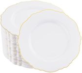 WDF 60pcs Gold Dessert Plates-7.5in