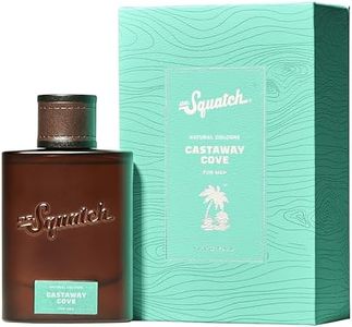 Dr. Squatch Natural Cologne for Men - Bergamot, Lavender, and Vanilla Fragrance Inspired by Coconut Castaway - Sustainably-Sourced Ingredients - Castaway Cove Cologne (1.7 fl oz)