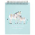 C.R. Gibson ''You Make The World a Brighter Place'' Rainbow Zebra Baby Milestone Cards Photo Prop Flipbook, 8.5'' x 10.5''