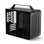 Mechanic Master Cool Cube Series C28 Matx/Itx Case/Alumium/Steel/Water-Cooling/Temered Glass Small Form Factor Computer Case (Elegant Black)