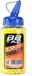 BBTac Airsoft BB 6mm Polished 2000 Round Bottle - Yellow