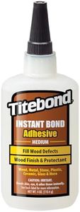 Titebond Instant Bond Medium Adhesive, 5-Second Bond, Home Repair, Woodworking, Crafts, Hairline Cracks, Filling Wood Knots, 4 oz. 6212