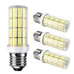 LED Corn Light Bulb 200w Equivalent 2500 Lumen 5000K Cool Daylight White 20W E26/E27 Base Ceiling Fan Led Light Bulb for Home Garage Warehouse Indoor Outdoor Led Corn Bulb Pack of 4