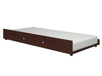 DONCO Kids Roll Out Trundle Bed, Twin, Dark Cappuccino