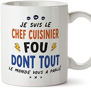 Mugffins Tasses pour CHEF CUISINIER - En Français - Cadeau original pour CHEF CUISINIER homme - Tout le monde vous a parlé - 11 oz / 330 ml