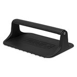 Weber Hamburger Press for Grill Plates, ideal for smash burgers, made of cast iron, with wave design - prevents sticking - Black (6785)