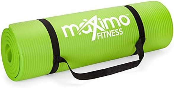 Maximo Fitness Yoga Mat - Multipurpose 72" x 24" x 0.5"(Standard) Exercise Mat for Men, Women and Kids, Ideal Non Slip Workout Mats for Yoga, Pilates, Gym Exercise with Carrying Strap