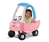 Little Tikes Princess Cozy Coupe Car - Ride-On with Real Working Horn, Clicking Ignition Switch, & Fuel Cap