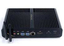 KINGDEL NC860 Fanless Mini PC, Slim Desktop Computer, i7-8550U 8th Gen. 4 Cores CPU, 16GB DDR4 RAM, 512GB NVMe SSD, 4K 4096x2304, HD Port, DP, Metal Case, W-11 Pro