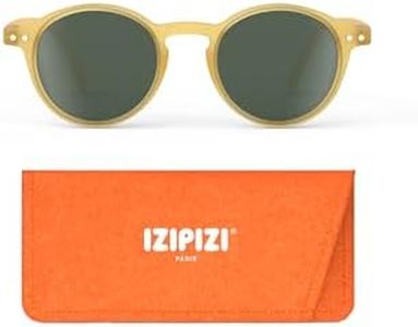 IZIPIZI CHILD #D Pantos Sunglasses - Designed in Paris - Polarized Shades for Kids Ages 3-5 Years - 100% UV Category 3 Protection, Bio-Based Frame, Grey Lenses - Yellow Honey