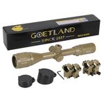 Goetland Air Rifle Scope 3-12x40 AO Red Green Blue Illuminated Crosshair SFP Mounts for Air Gun Airsoft Crossbow Hunting Tactical