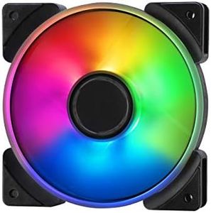 Fractal Design Prisma AL-12 – 120mm Computer Fan - PWM Control - Six addressable RGB LEDs - ARGB - Optimized for Silent Computing and High Airflow - LLS Bearings - TripWire Technology - RGB (1-Pack)