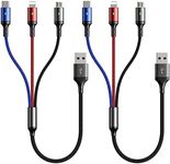 Short Multi Charger Cable [2Pack 35