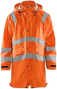 Blakläder 4326200553004XL High Visibility Raincoat "Level 3" Size in Orange, 4XL