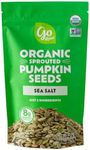 Go Raw Sprouted Organic Pumpkin Seeds with Sea Salt, 22 oz, 1.4 Pound Bag