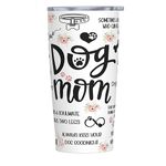 Waldeal Funny Dog Mom Tumbler Thermal Insulated Travel Coffee Mug Cup Birthday Father Day Daddy Gifts 20 OZ