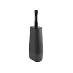 Casabella Toilet Brush, Thermoplastic Rubber Silicone TPR, Black